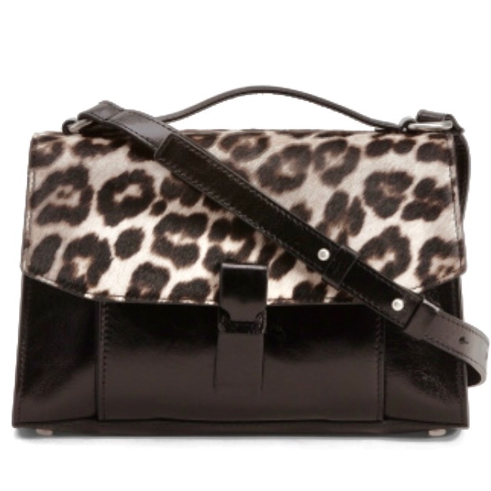 New lia numa made in Italy flap leather satchel